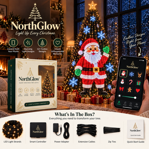 NorthGlow™ Smart Animated Christmas Tree Lights