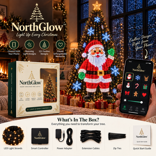 NorthGlow™ Smart Animated Christmas Tree Lights